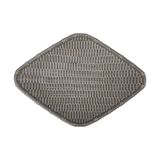  Chlorite - Rhombus Plate 36cm - Dĩa hình thoi đan tre 36cm xanh lá đậm trổ (matte) (Bamboo collection) 