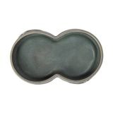  Chlorite - 2-compartment Sauce Dish 16.5cm - Dĩa đôi lóng tre 16.5cm xanh lá đậm trổ (matte) (Bamboo collection) 