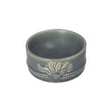  Chlorite - Bowl 12cm - Chén lóng tre 12cm xanh lá đậm trổ (matte) (Bamboo collection) 