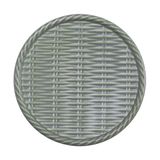 Chlorite - Round Plate 16cm - Dĩa tròn đan tre 16cm xanh lá đậm trổ (matte) (Bamboo collection) 