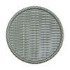 Chlorite - Round Plate 16cm - Dĩa tròn đan tre 16cm xanh lá đậm trổ (matte) (Bamboo collection)