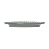  Chlorite - Round Plate 16cm - Dĩa tròn đan tre 16cm xanh lá đậm trổ (matte) (Bamboo collection) 