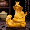 Décor - Tượng "Kim Vương Ất Tỵ" màu vàng bắt chỉ vàng
