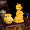 Décor - Tượng Quý Bà "Ất Tỵ Như Ý" màu vàng mang túi Lộc