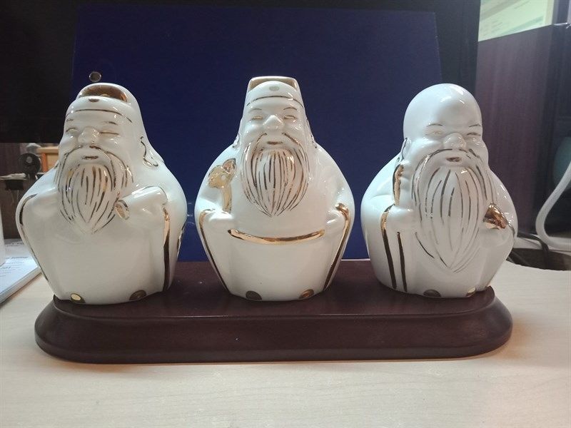  Decor - Bộ Phước Lộc Thọ (có đế gỗ) 