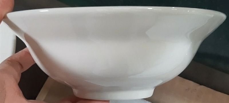  Cream - Bowl 17.5cm - Bát chiết yêu 17.5cm màu kem (lòng lớn) 