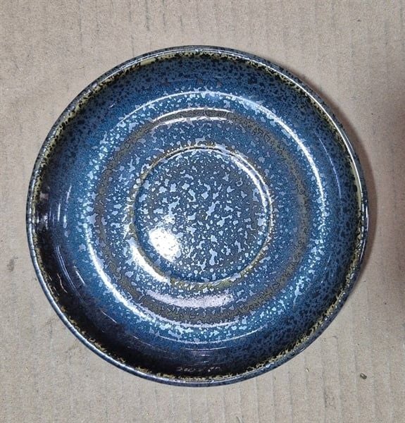  Seaweed - Saucer 14cm - Dĩa lót tách bầu 14cm xanh rêu kim sa (Sparkling collection) 