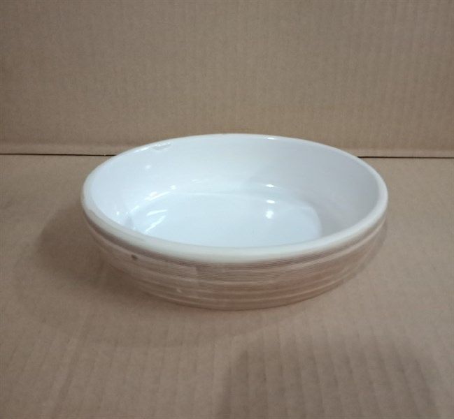  Planet - Oval Bowl 16 x 4.5cm - Tô oval 16 x 4.5cm sọc ngang nâu lòng trắng 