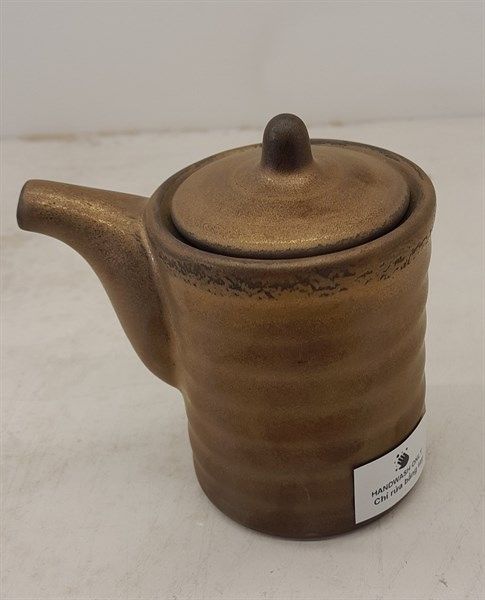  Ancient - Soy Sauce Pot w/ Lid 6.5 x 8cm - Bình tương có nắp 6.5 x 8cm nâu đồng 