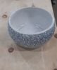  Universe - Round Bowl 11 x 5.5cm - Tô tròn dày 11 x 5.5cm sọc ngang đen quẹt trắng (phun) 
