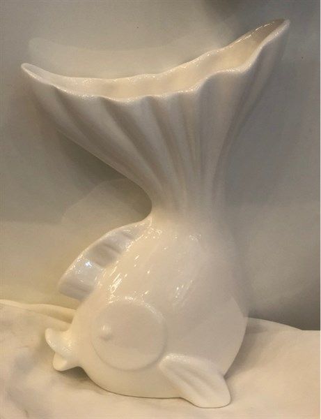  Décor - Vase 26cm - Bình hoàng ngư 26cm trắng 