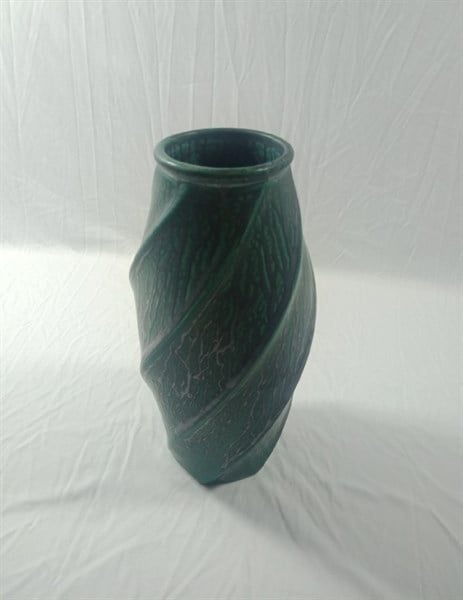  Vase_Bình hoa xoắn miệng tròn 23cm xanh thiên phúc sao nổi 