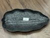  Noir - Banana Leaf Plate 32cm - Dĩa lá chuối cạn 32cm đen không vệt 