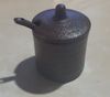  Terracotta - Condiment Pot w/ Lid 6 x 8.5cm - Hũ gia vị 6 x 8.5cm tử sa phun kem 