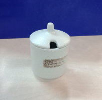  Blanche - Condiment Pot w/ Lid 6 x 8.5cm - Hũ gia vị 6 x 8.5cm lộc phát có vệt 