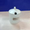 Blanche - Condiment Pot w/ Lid 6 x 8.5cm - Hũ gia vị 6 x 8.5cm lộc phát có vệt