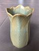 Vase_Bình hoa tulip sọc 23cm xanh bơ