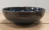  Saphir - Round Bowl 24cm - Tô tròn 24cm xanh viền nâu kim sa (Sparkling collection) 