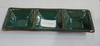  Seaweed - 3-compartment Sauce Dish 19.6 x 6.6 x 2.7cm - Dĩa chấm 3 ngăn 19.6 x 6.6 x 2.7cm xanh rêu 