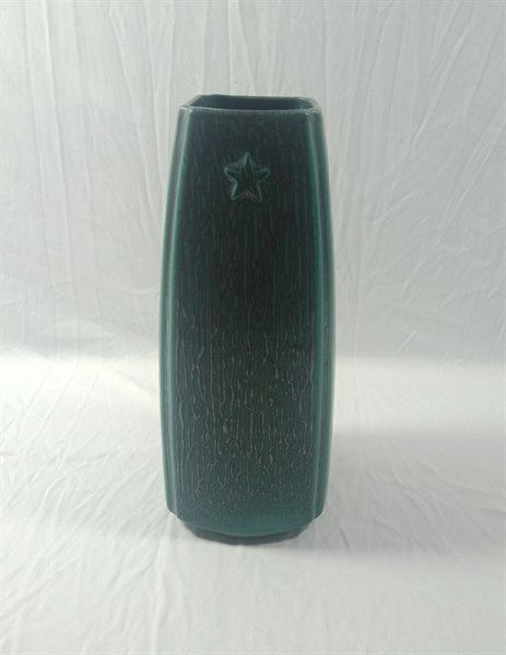  Décor - Vase 23cm - Bình hoa bầu miệng vuông sao nổi 23cm xanh thiên phúc 