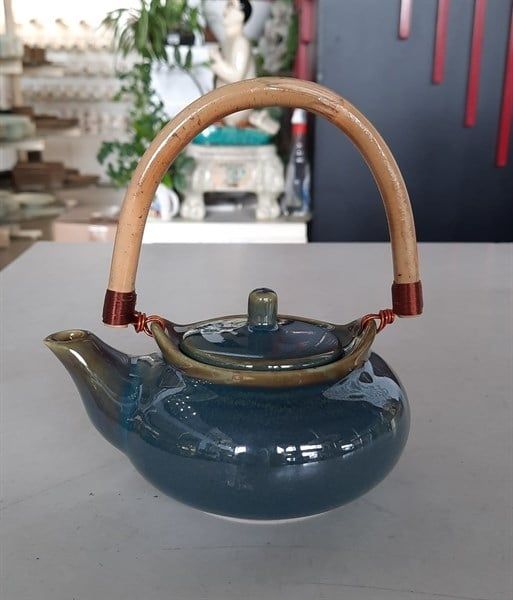  Seaweed - Teapot 10 x 13 x 6cm - Bình trà 10 x 13 x 6cm xanh rêu 