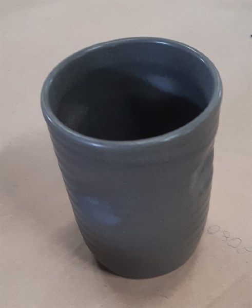  Cup 11 x 8.5cm - Ly xà bông 11 x 8.5cm đen trổ (matte) 