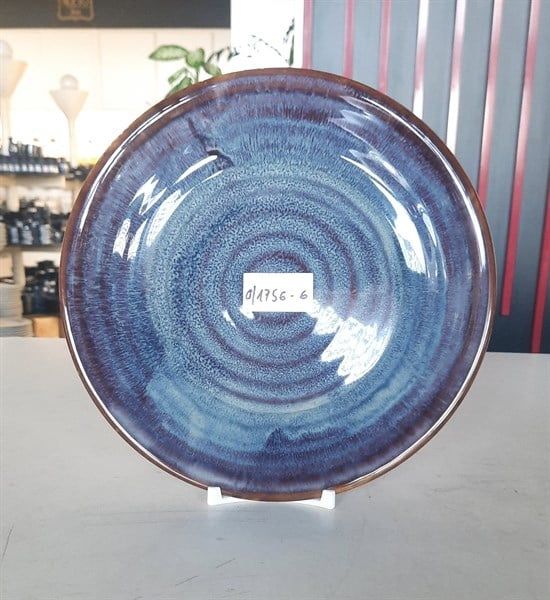  Ombré - Round Plate 23.5cm - Dĩa tròn 23.5cm nâu trầm 