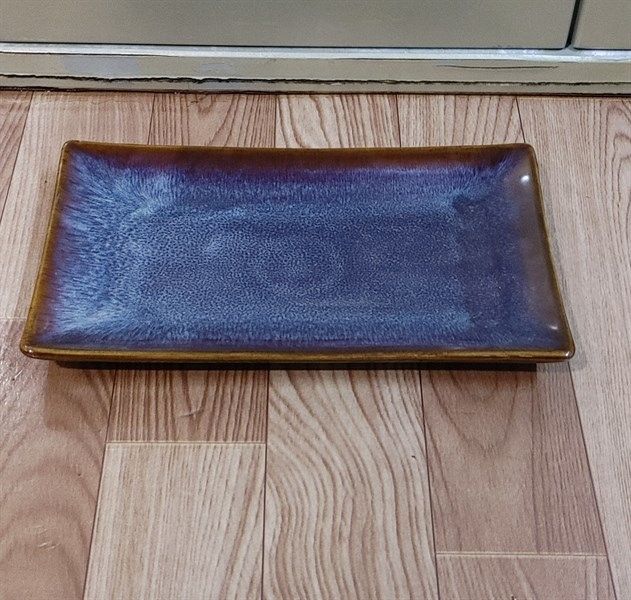  Ombré - Rectangular Plate 30 x 18 x 2cm - Dĩa chữ nhật 30 x 18 x 2cm nâu trầm 