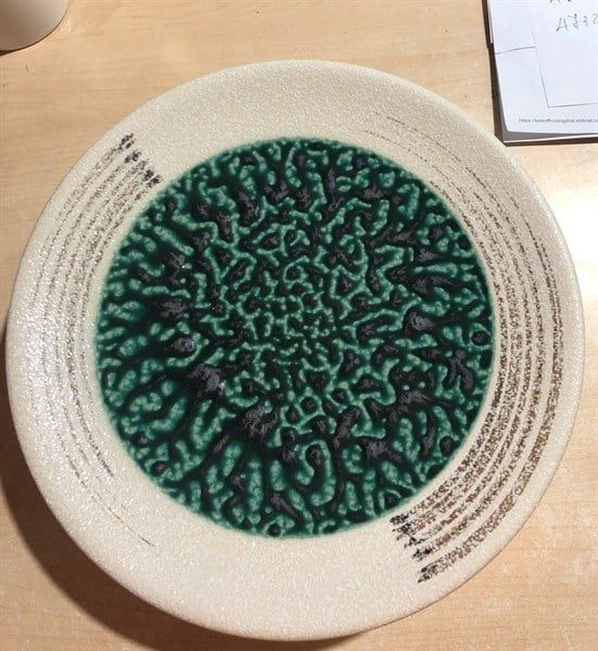  Blanche - Décor Plate 24 x 6cm - Khay tròn bằng 24 x 6cm lộc phát lòng xanh thiên phúc 