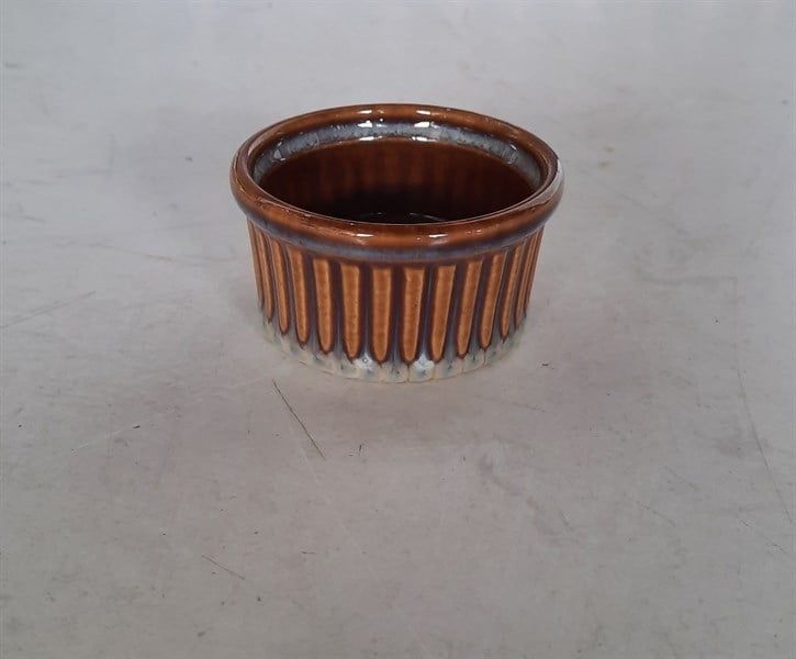  Ombré - Sauce Dish 7 x 4cm - Chén sốt sọc đứng 7 x 4cm nâu trầm 