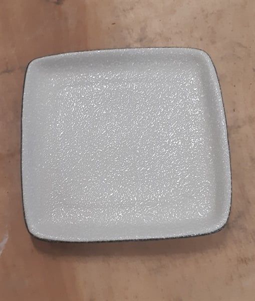  Blanche - Square Plate 16cm - Dĩa vuông 16cm bắt chỉ miệng 