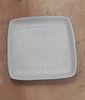 Blanche - Square Plate 16cm - Dĩa vuông 16cm bắt chỉ miệng