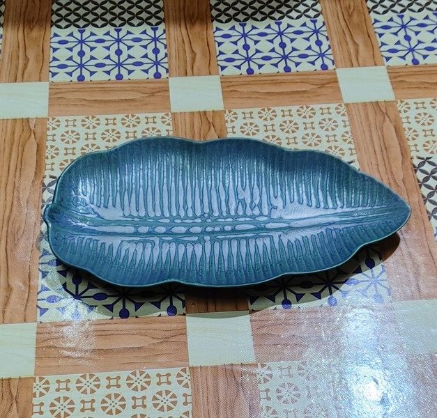 Lotus_Leaves Plate_Dĩa lá chuối cạn 37cm xanh thiên phúc – V Horeca ...