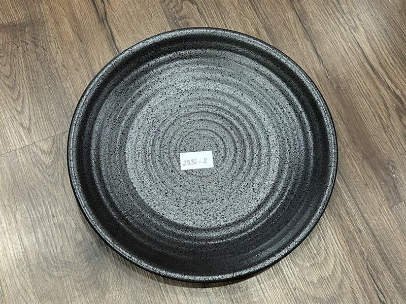  Noir - Round Plate 31cm - Dĩa tròn 31cm đen không vệt 