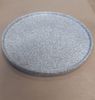  Terracotta - Round Flat Plate 30cm - Dĩa tròn vành đứng 30cm tử sa phun trắng 