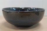  Saphir - Round Bowl 20cm - Tô tròn 20cm xanh viền nâu kim sa (Sparkling collection) 