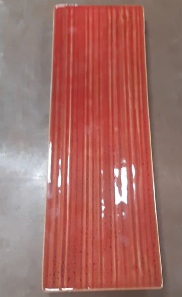  Rectangular Plate 34 x 11cm - Dĩa chữ nhật 34 x 11cm màu đỏ 