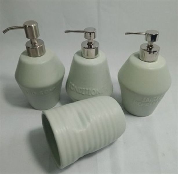  Bathroom Amenity Set - Bộ nhà tắm xanh ngọc (matte) 