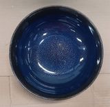  Saphir - Round Bowl 20cm - Tô tròn 20cm xanh viền nâu kim sa (Sparkling collection) 