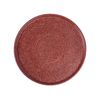  Terracotta - Round Flat Plate 26cm - Dĩa tròn vành đứng 26cm tử sa phun kem 