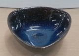  Saphir - Sauce Dish 9.9 x 4.3cm - Chén chấm 9.9 x 4.3cm xanh viền nâu kim sa (Sparkling collection) 