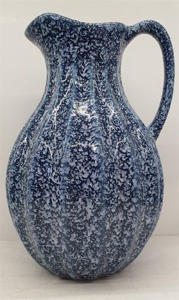  CP BO Bình hoa vân đá 26cm sọc xanh trắng 