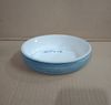  Planet - Oval Bowl 16 x 4.5cm - Tô oval 16 x 4.5cm sọc ngang xanh lòng trắng 
