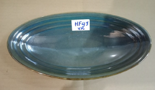  Seaweed - Oval Plate 26.5 x 14.5cm - Dĩa oval 26.5 x 14.5cm xanh rêu 