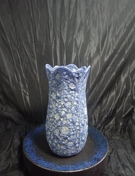  Vase_Bình hoa tulip 23cm san hô xanh 