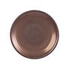  Ancient - Round Plate 21 x 3cm - Dĩa tròn 21 x 3cm nâu đồng 