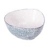  Universe - Triangle Bowl 18cm - Tô tam giác 18cm xám quẹt xanh ngọc bích (phun) 