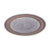  Ancient - Round Plate 31cm - Dĩa tròn 31cm vành nâu đồng lòng đen 