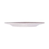  Ancient - Round Plate 25cm - Dĩa tròn 25cm lộc phát vành nâu đồng lòng trắng 