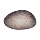  Ariel - Triangle Plate 24 x 23cm - Dĩa tam giác 24 x 23cm xanh ngọc lòng phun hạt (matte) 